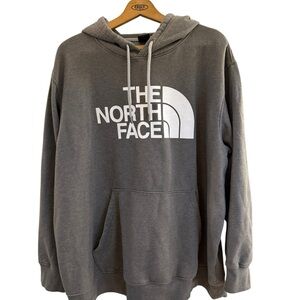 The North Face Men's Gray Logo Hoodie Sweatshirt 3XL